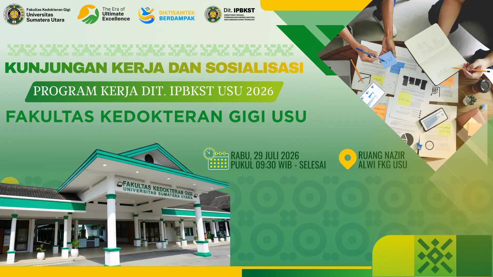 Kunjungan Kerja dan Sosialisasi Program Kerja DITIPBKST USU 2026